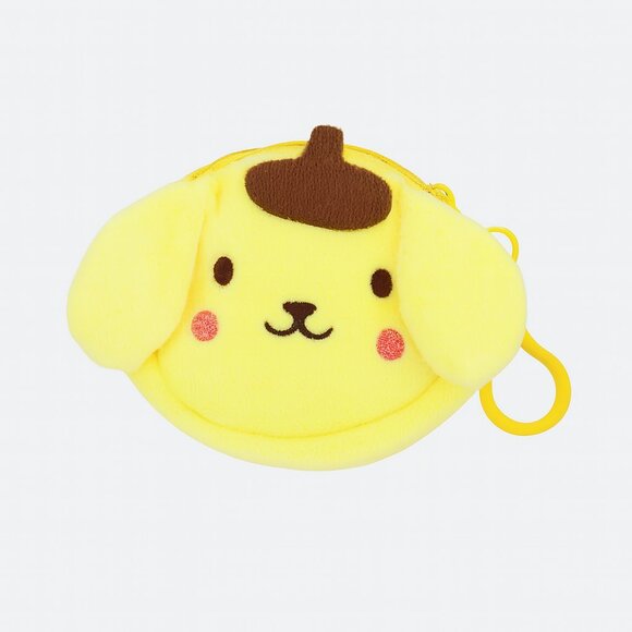 Pompompurin-Inspired Plush Coin Purse | Clip-On Yellow Wallet - Picture 4 of 4